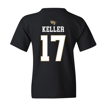 Wake Forest - NCAA Baseball : Ethan Keller - Generic Sports Shersey Youth T-Shirt-1