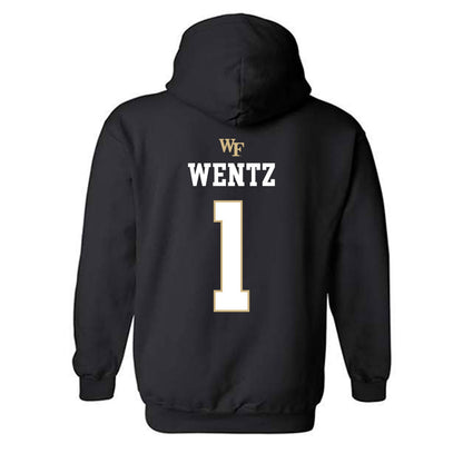 Wake Forest - NCAA Baseball : Dalton Wentz - Generic Sports Shersey Hooded Sweatshirt-1
