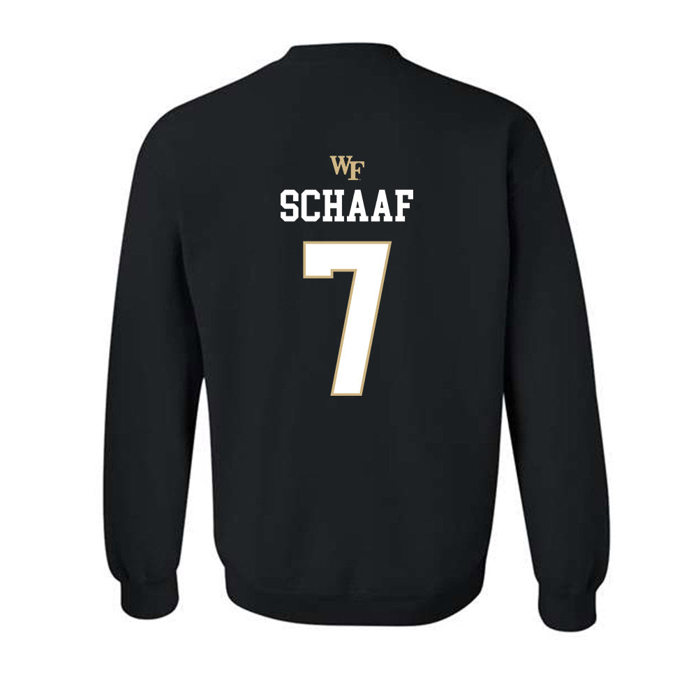 Wake Forest - NCAA Baseball : Blake Schaaf - Generic Sports Shersey Crewneck Sweatshirt-1