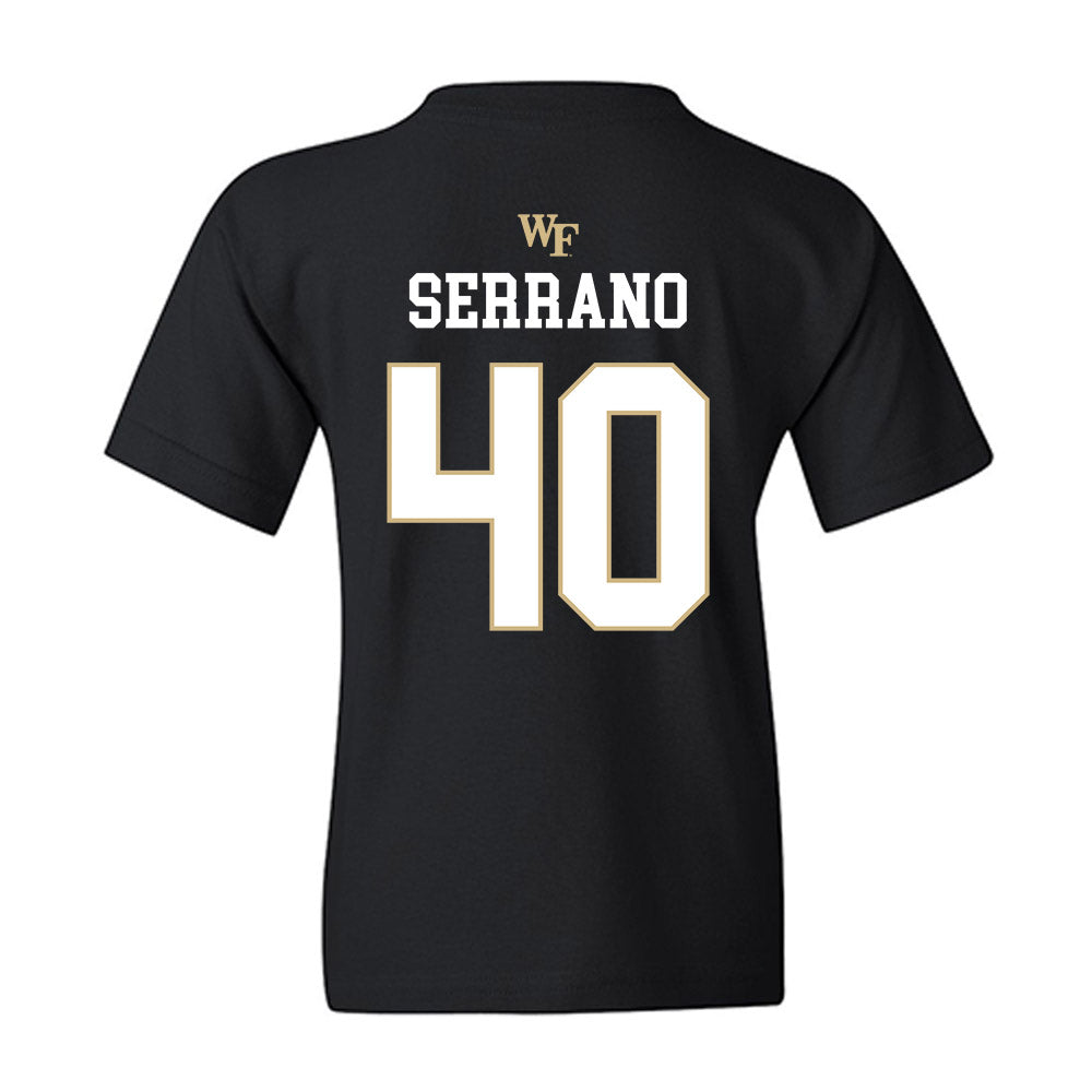 Wake Forest - NCAA Baseball : Jordan Serrano - Generic Sports Shersey Youth T-Shirt-1