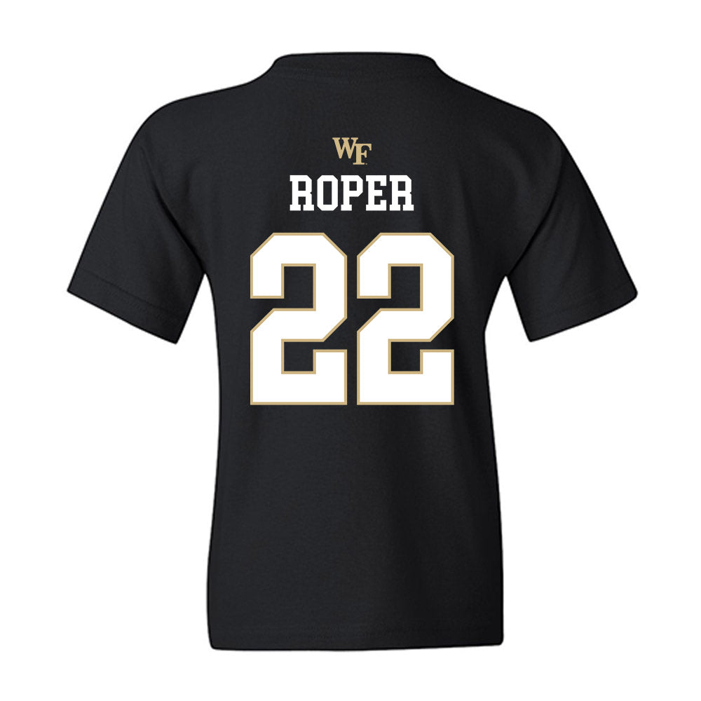 Wake Forest - NCAA Baseball : Jackson Roper - Generic Sports Shersey Youth T-Shirt-1