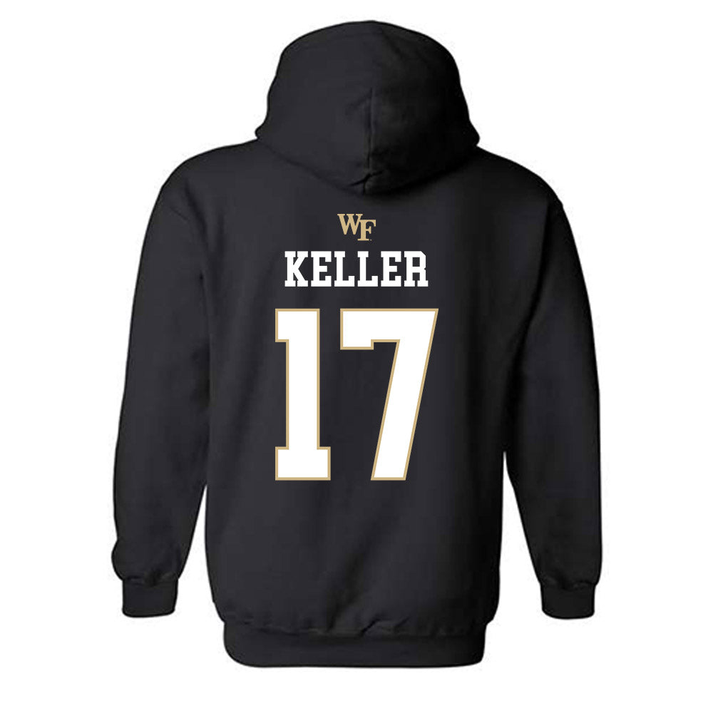 Wake Forest - NCAA Baseball : Ethan Keller - Generic Sports Shersey Hooded Sweatshirt-1