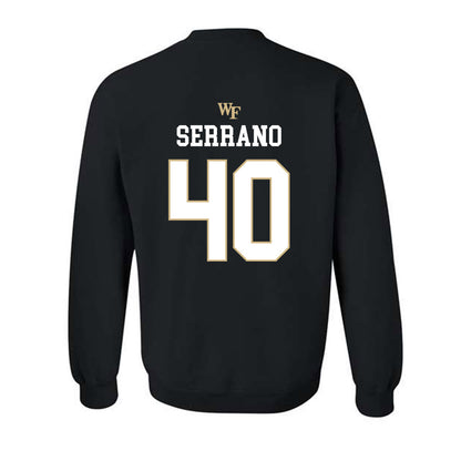 Wake Forest - NCAA Baseball : Jordan Serrano - Generic Sports Shersey Crewneck Sweatshirt-1