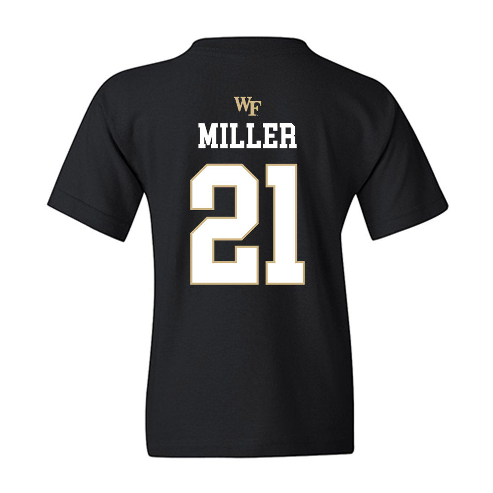 Wake Forest - NCAA Baseball : Jackson Miller - Generic Sports Shersey Youth T-Shirt-1
