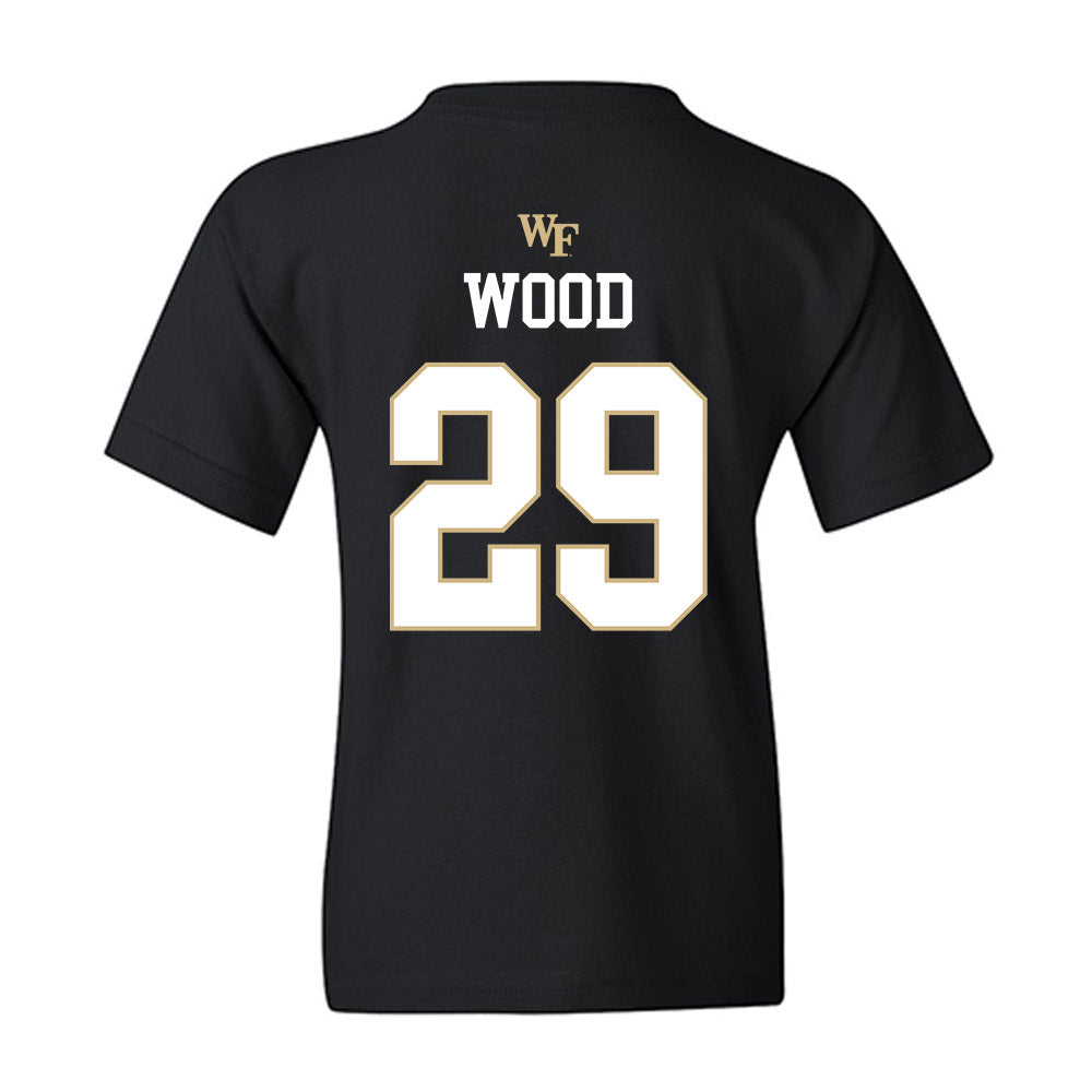 Wake Forest - NCAA Baseball : Tyler Wood - Generic Sports Shersey Youth T-Shirt-1