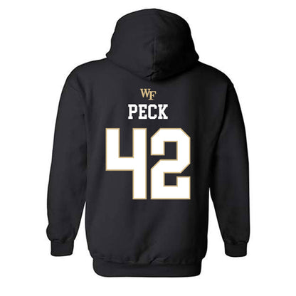 Wake Forest - NCAA Baseball : Alexander Peck - Generic Sports Shersey Hooded Sweatshirt-1