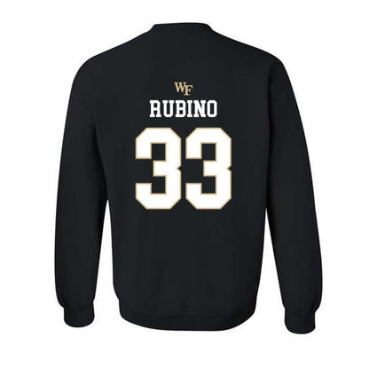 Wake Forest - NCAA Baseball : Nick Rubino - Generic Sports Shersey Crewneck Sweatshirt-1
