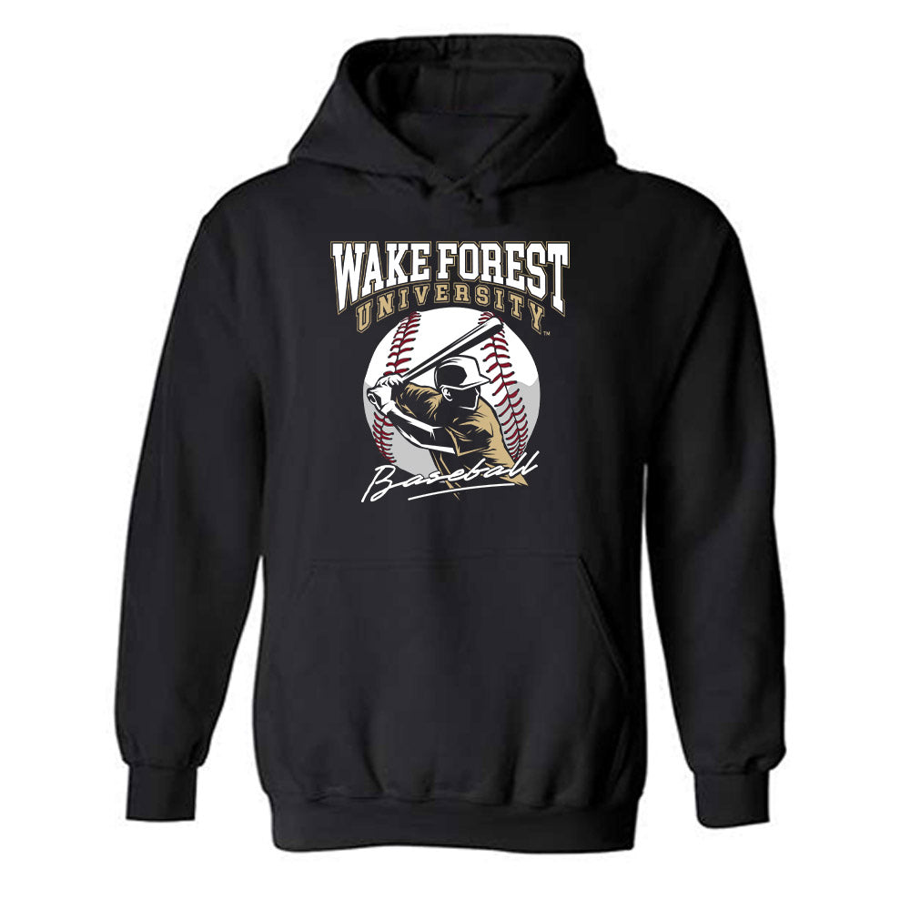 Wake Forest - NCAA Baseball : Alexander Peck - Generic Sports Shersey Hooded Sweatshirt-0