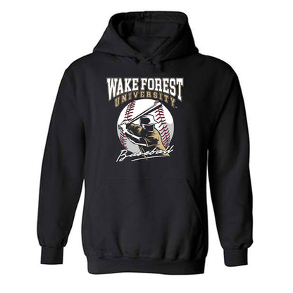 Wake Forest - NCAA Baseball : Alexander Peck - Generic Sports Shersey Hooded Sweatshirt-0
