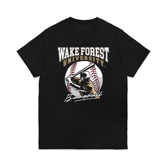 Wake Forest - NCAA Baseball : Connor Mohan - Generic Sports Shersey T-Shirt-0