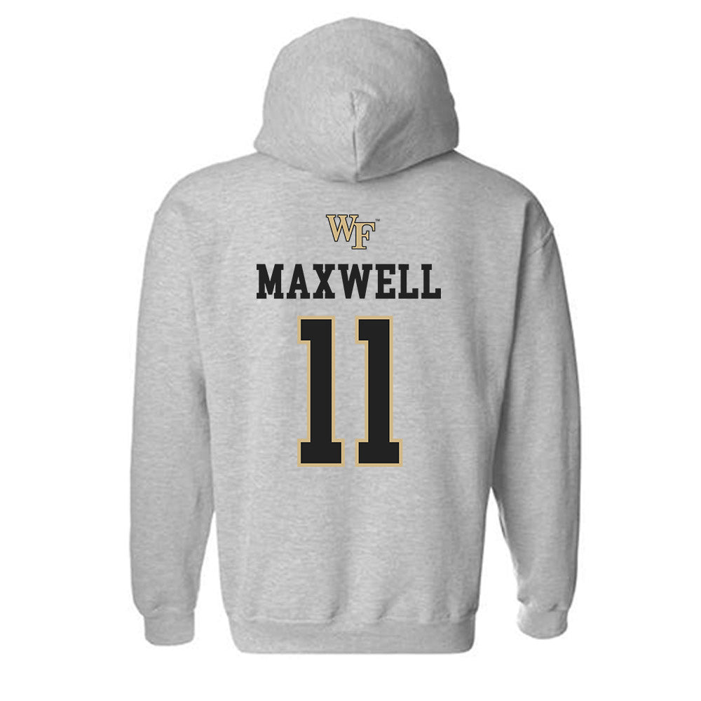 Wake Forest - NCAA Women's Soccer : Taylor Maxwell - Generic Sports Shersey Hooded Sweatshirt-1