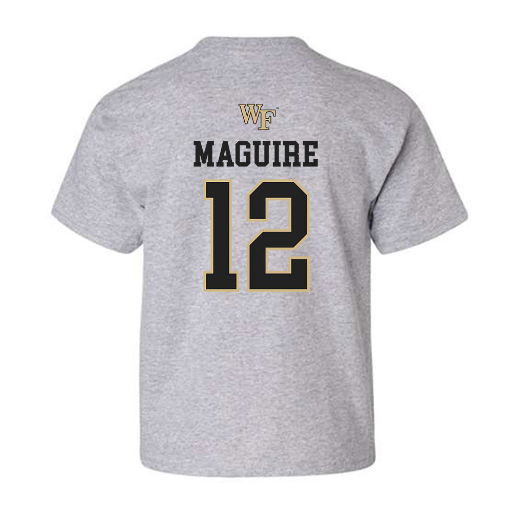 Wake Forest - NCAA Women's Soccer : Aislynn Maguire - Generic Sports Shersey Youth T-Shirt-1