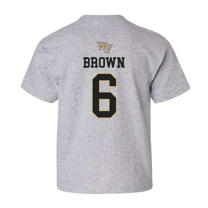 Wake Forest - NCAA Women's Soccer : Dempsey Brown - Generic Sports Shersey Youth T-Shirt-1
