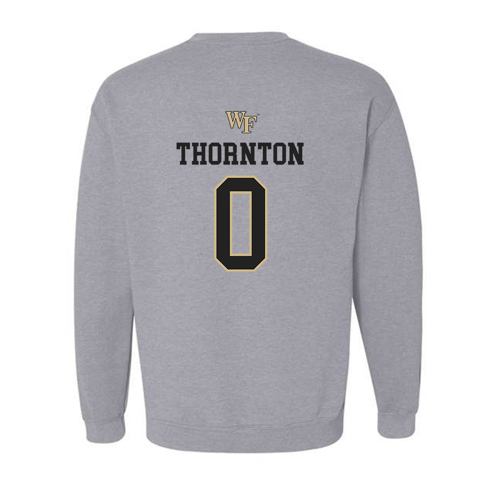 Wake Forest - NCAA Women's Soccer : Lizzie Thornton - Generic Sports Shersey Crewneck Sweatshirt-1
