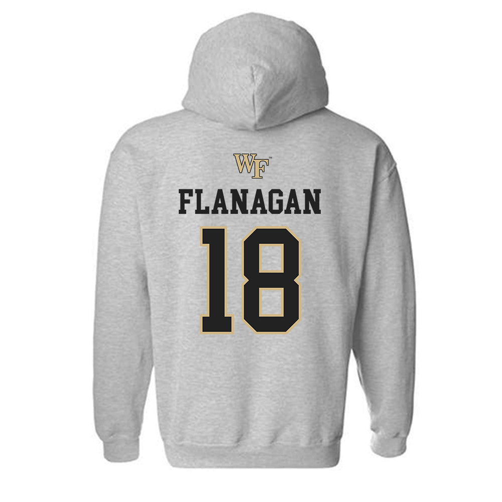 Wake Forest - NCAA Women's Soccer : Allie Flanagan - Generic Sports Shersey Hooded Sweatshirt-1
