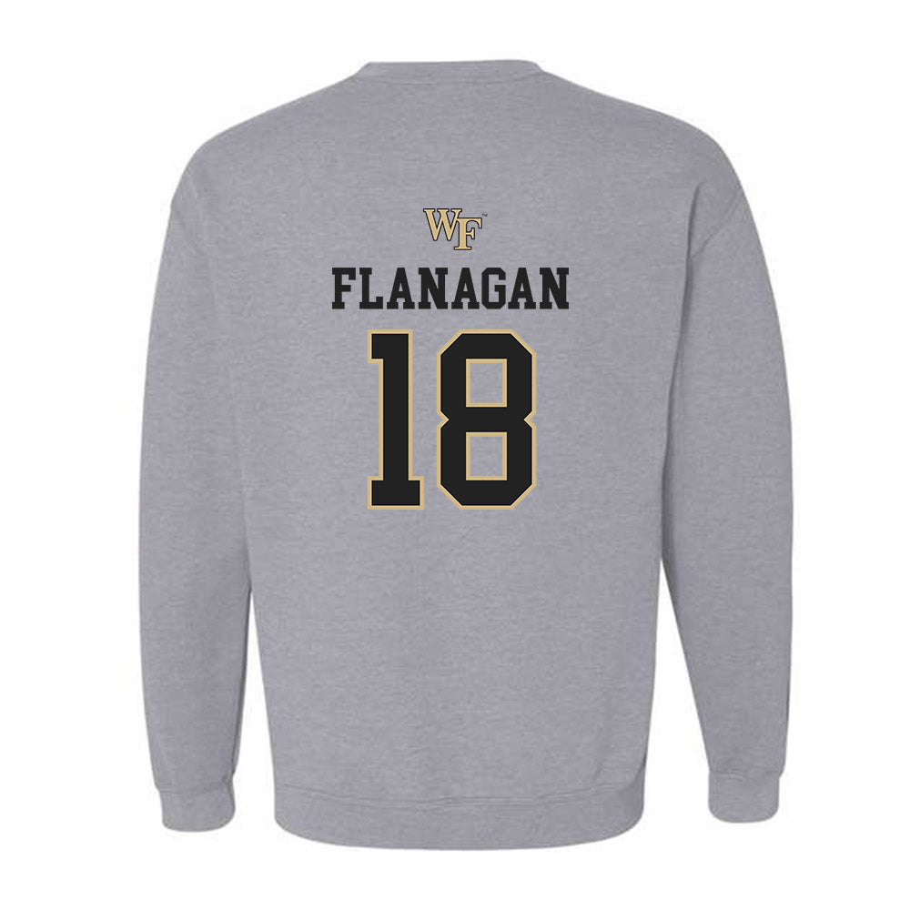 Wake Forest - NCAA Women's Soccer : Allie Flanagan - Generic Sports Shersey Crewneck Sweatshirt-1