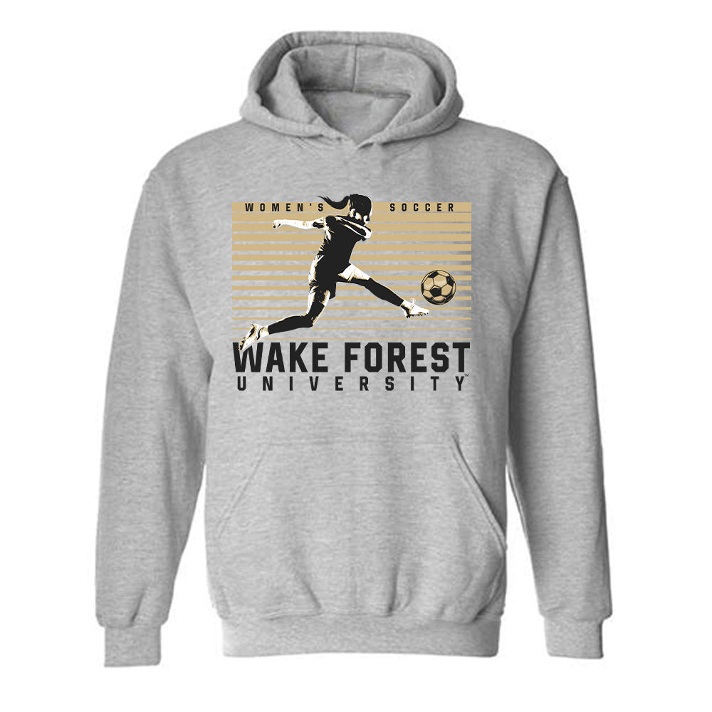 Wake Forest - NCAA Women's Soccer : Taylor Maxwell - Generic Sports Shersey Hooded Sweatshirt-0