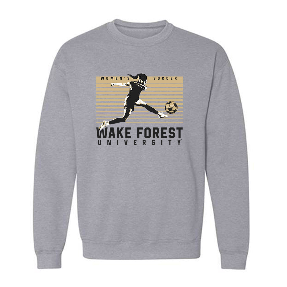 Wake Forest - NCAA Women's Soccer : Taylor Maxwell - Generic Sports Shersey Crewneck Sweatshirt-0