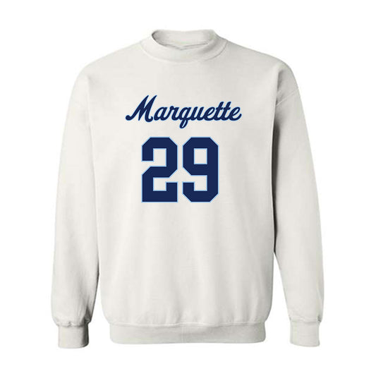 Marquette - NCAA Women's Lacrosse : Megan Hansen - Generic Shersey Crewneck Sweatshirt-0