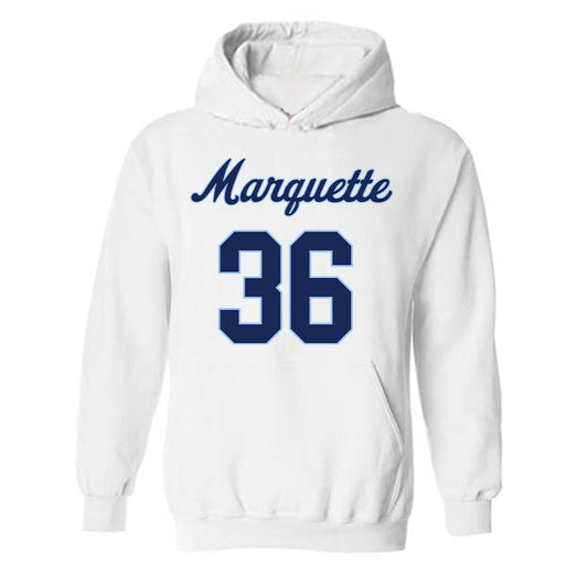 Marquette - NCAA Women's Lacrosse : Azaria Lejuene-Woloszyn - Generic Shersey Hooded Sweatshirt-0