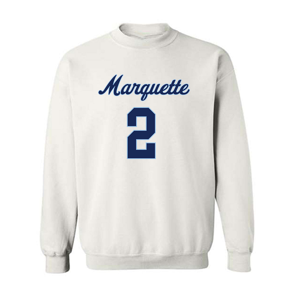 Marquette - NCAA Women's Lacrosse : Rose Bilella - Generic Shersey Crewneck Sweatshirt-0