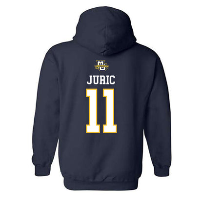 Marquette - NCAA Women's Volleyball : Tani Juric - Sports Shersey Hooded Sweatshirt-1