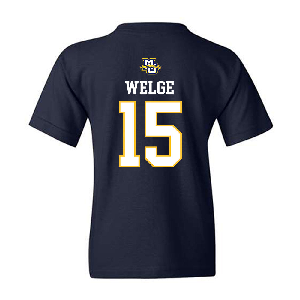 Marquette - NCAA Women's Volleyball : Molly Welge - Sports Shersey Youth T-Shirt-1