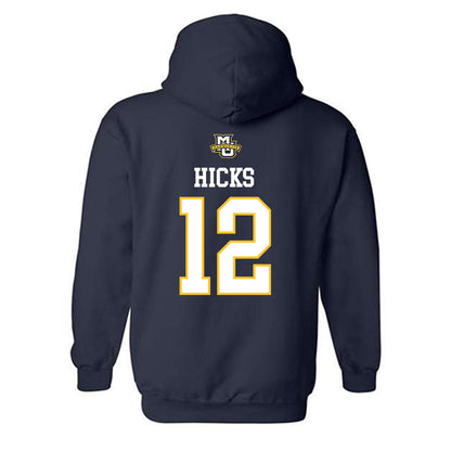 Marquette - NCAA Women's Volleyball : Aubrey Hicks - Sports Shersey Hooded Sweatshirt-1