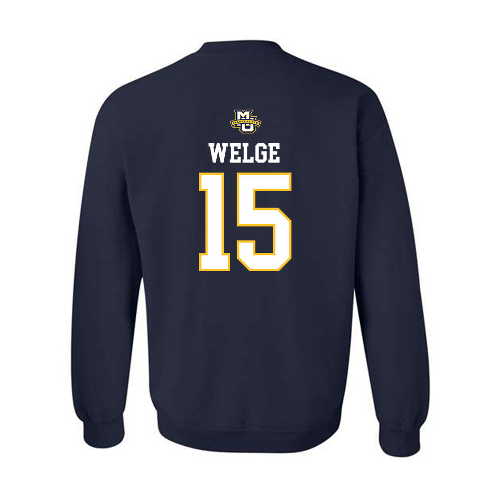 Marquette - NCAA Women's Volleyball : Molly Welge - Sports Shersey Crewneck Sweatshirt-1