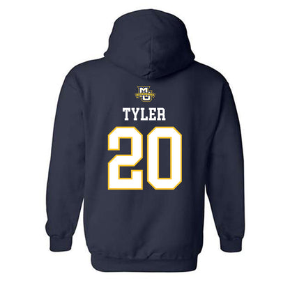 Marquette - NCAA Women's Volleyball : Carson Tyler - Sports Shersey Hooded Sweatshirt-1