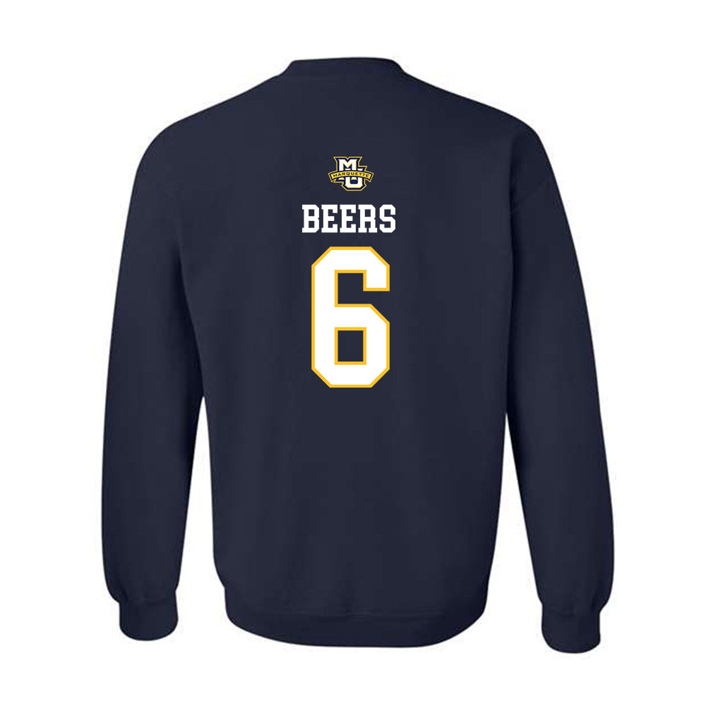 Marquette - NCAA Women's Volleyball : Alicia Beers - Sports Shersey Crewneck Sweatshirt-1