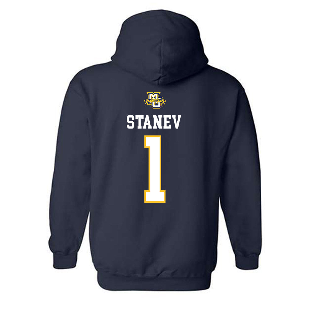 Marquette - NCAA Women's Volleyball : Julia Stanev - Sports Shersey Hooded Sweatshirt-1