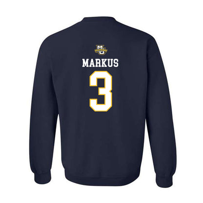 Marquette - NCAA Women's Volleyball : Luanna Markus - Sports Shersey Crewneck Sweatshirt-1