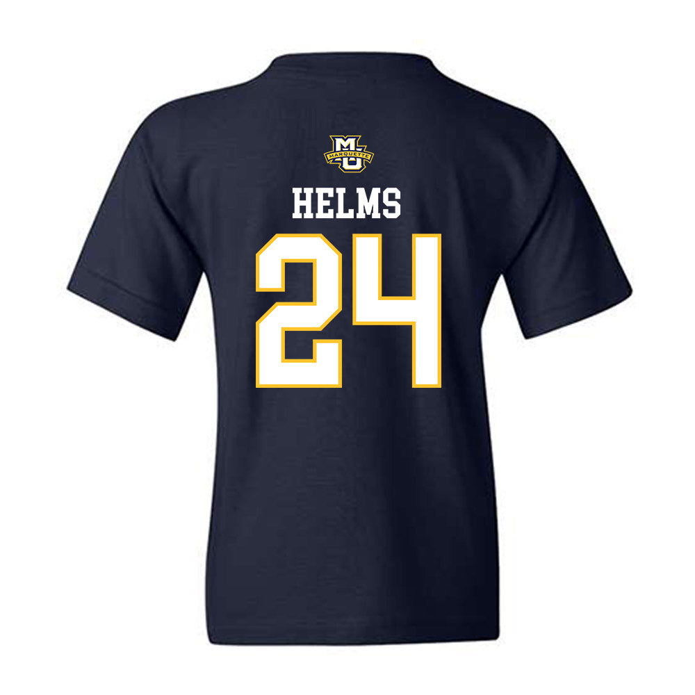Marquette - NCAA Women's Volleyball : Avery Helms - Sports Shersey Youth T-Shirt-1