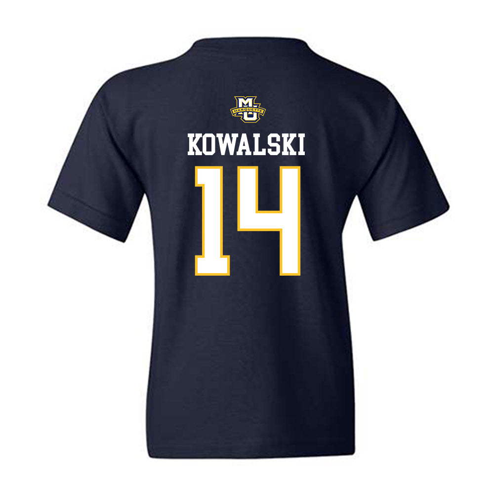 Marquette - NCAA Women's Volleyball : Annika Kowalski - Sports Shersey Youth T-Shirt-1