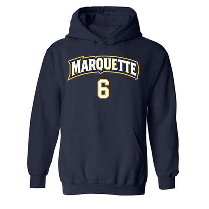 Marquette - NCAA Women's Volleyball : Alicia Beers - Sports Shersey Hooded Sweatshirt-0