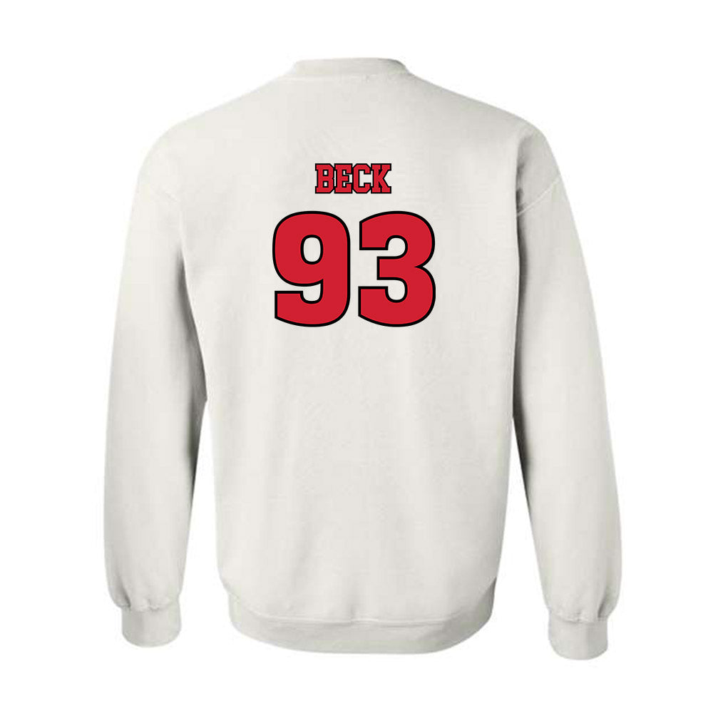 Rutgers - NCAA Football : Reece Beck - Sports Shersey Crewneck Sweatshirt-1