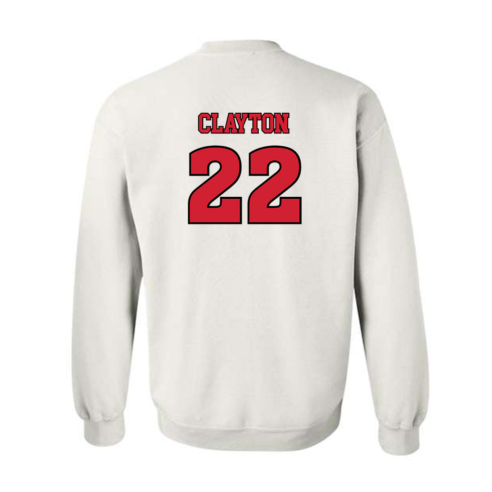 Rutgers - NCAA Football : Michael Clayton - Sports Shersey Crewneck Sweatshirt-1