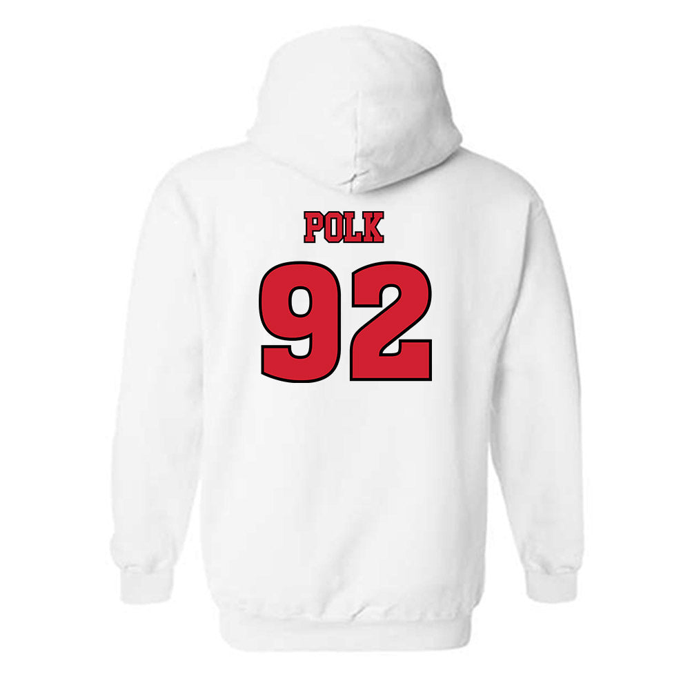 Rutgers - NCAA Football : Jermaine Polk - Sports Shersey Hooded Sweatshirt-1