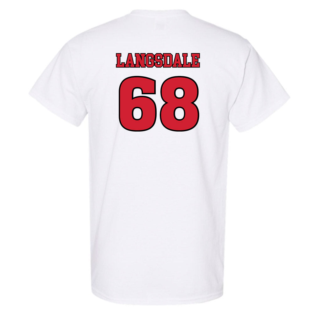 Rutgers - NCAA Football : Ryder Langsdale - Sports Shersey T-Shirt-1