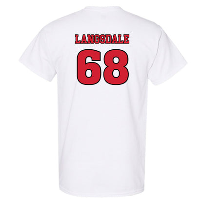Rutgers - NCAA Football : Ryder Langsdale - Sports Shersey T-Shirt-1