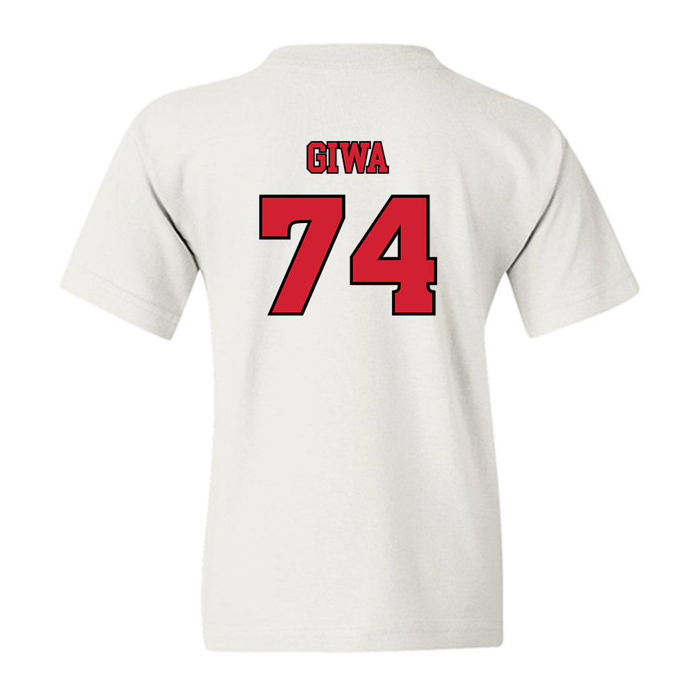 Rutgers - NCAA Football : Moshood Giwa - Sports Shersey Youth T-Shirt-1