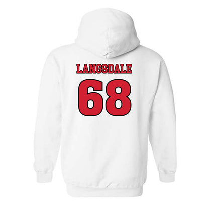 Rutgers - NCAA Football : Ryder Langsdale - Sports Shersey Hooded Sweatshirt-1