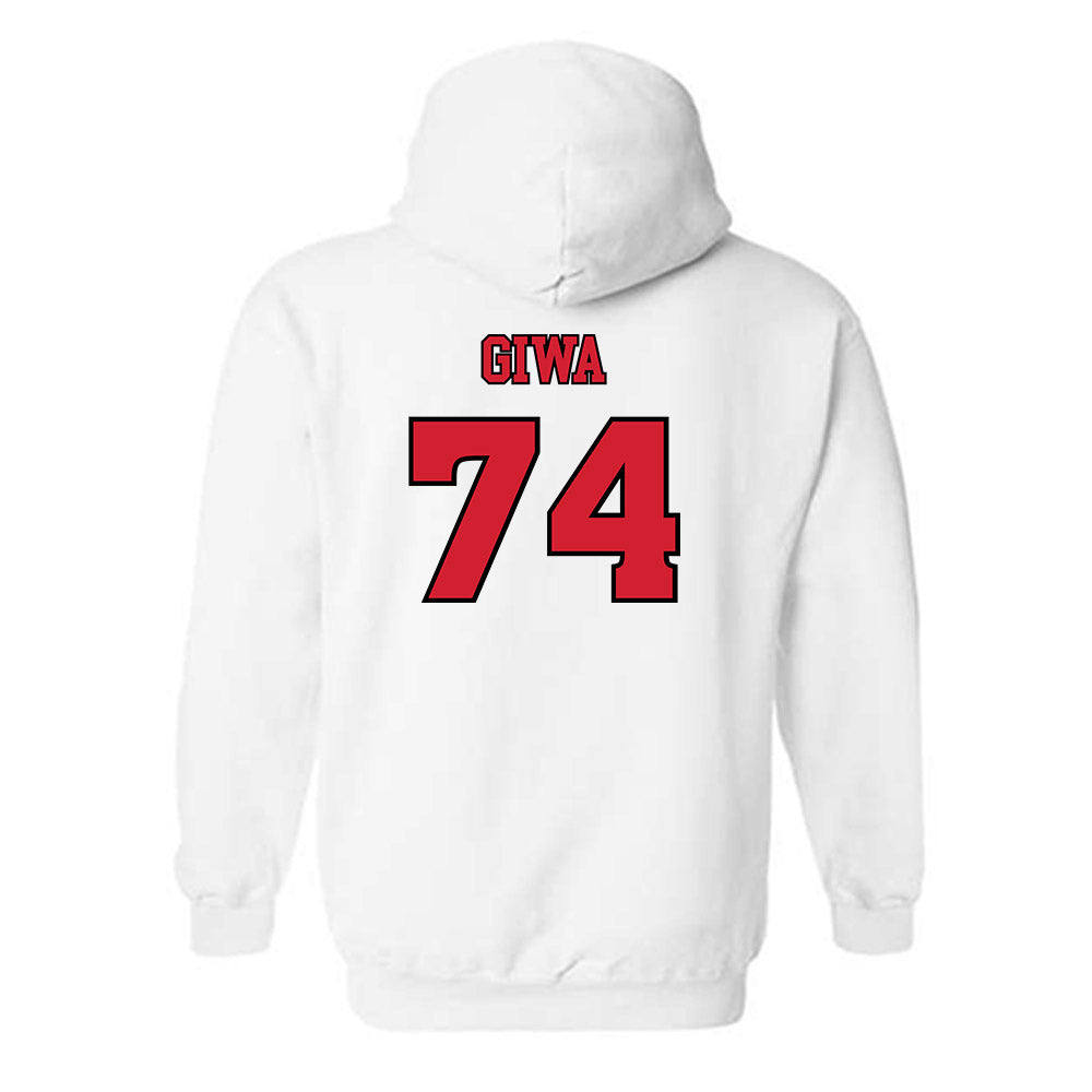 Rutgers - NCAA Football : Moshood Giwa - Sports Shersey Hooded Sweatshirt-1