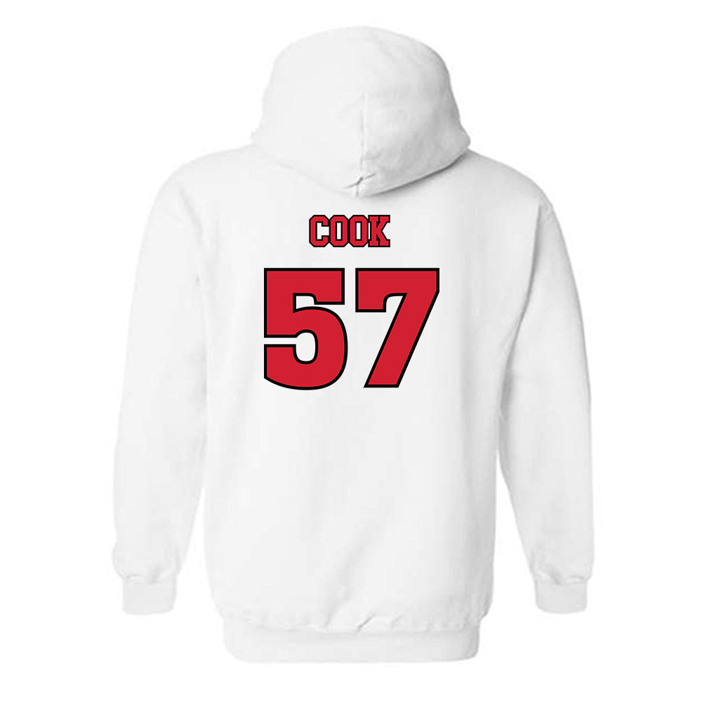 Rutgers - NCAA Football : Isaiah Cook - Sports Shersey Hooded Sweatshirt-1