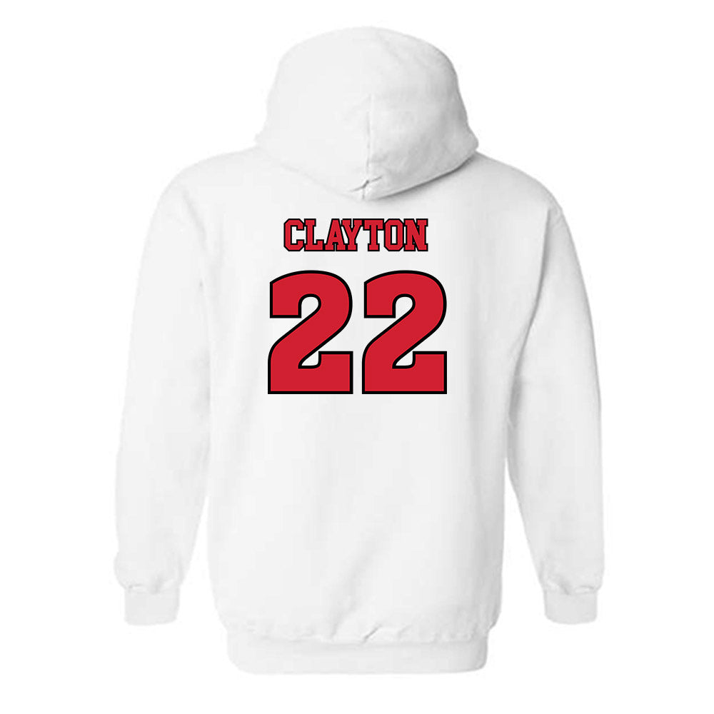 Rutgers - NCAA Football : Michael Clayton - Sports Shersey Hooded Sweatshirt-1