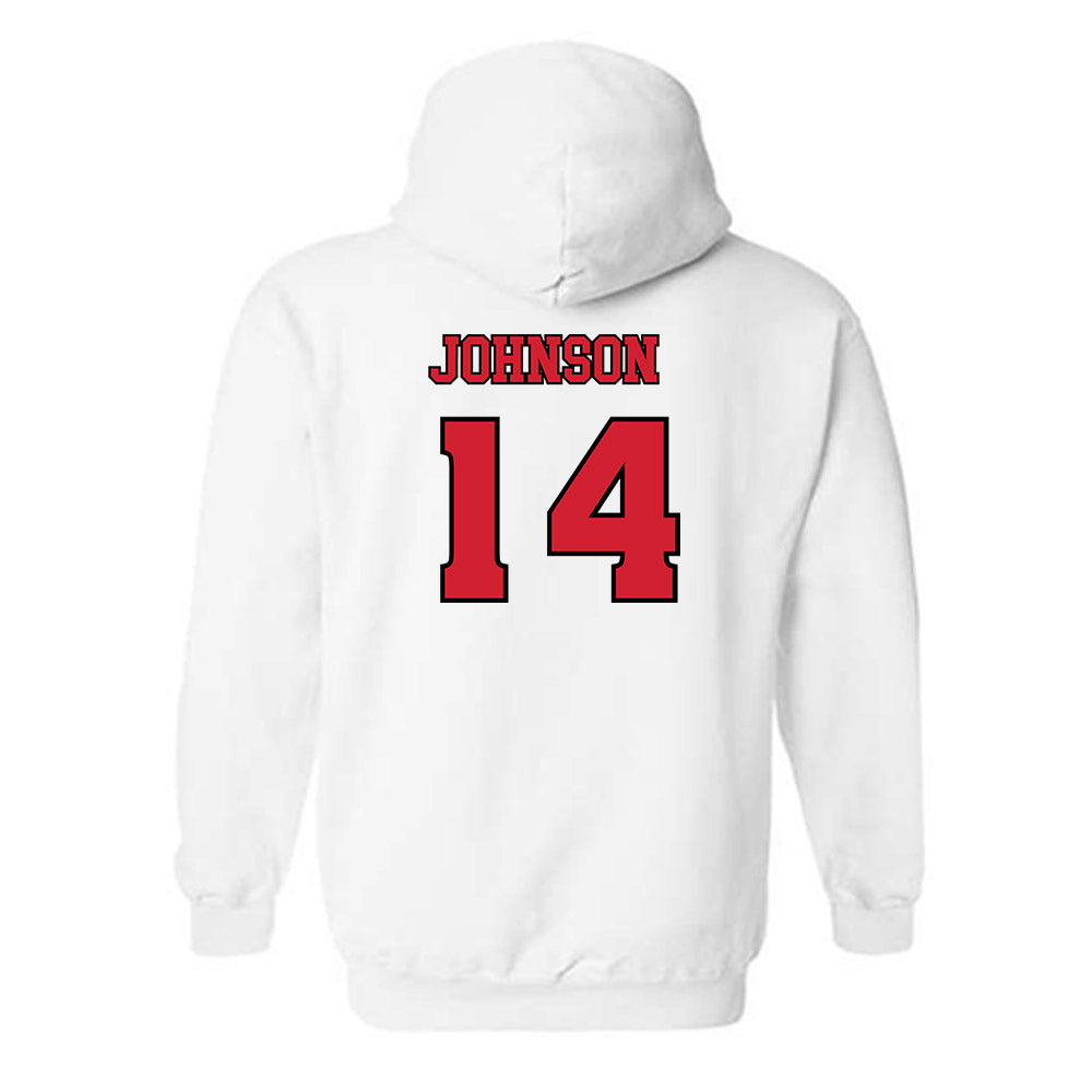 Rutgers - NCAA Football : RJ Johnson - Sports Shersey Hooded Sweatshirt-1