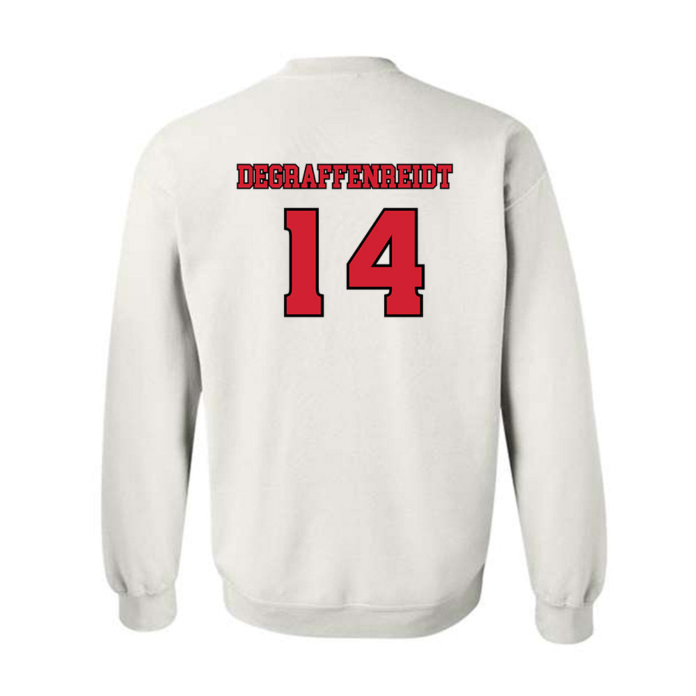 Rutgers - NCAA Football : Sah'nye Degraffenreidt - Sports Shersey Crewneck Sweatshirt-1