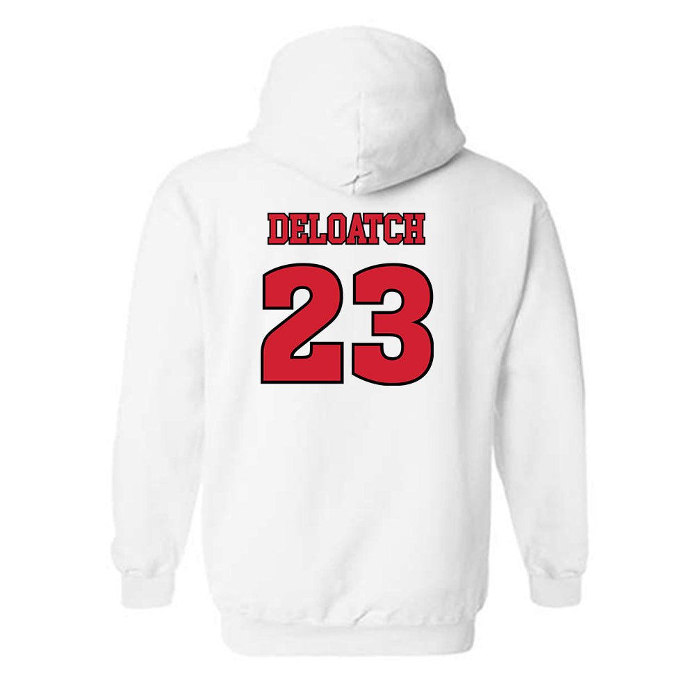 Rutgers - NCAA Football : Isaiah Deloatch - Sports Shersey Hooded Sweatshirt-1