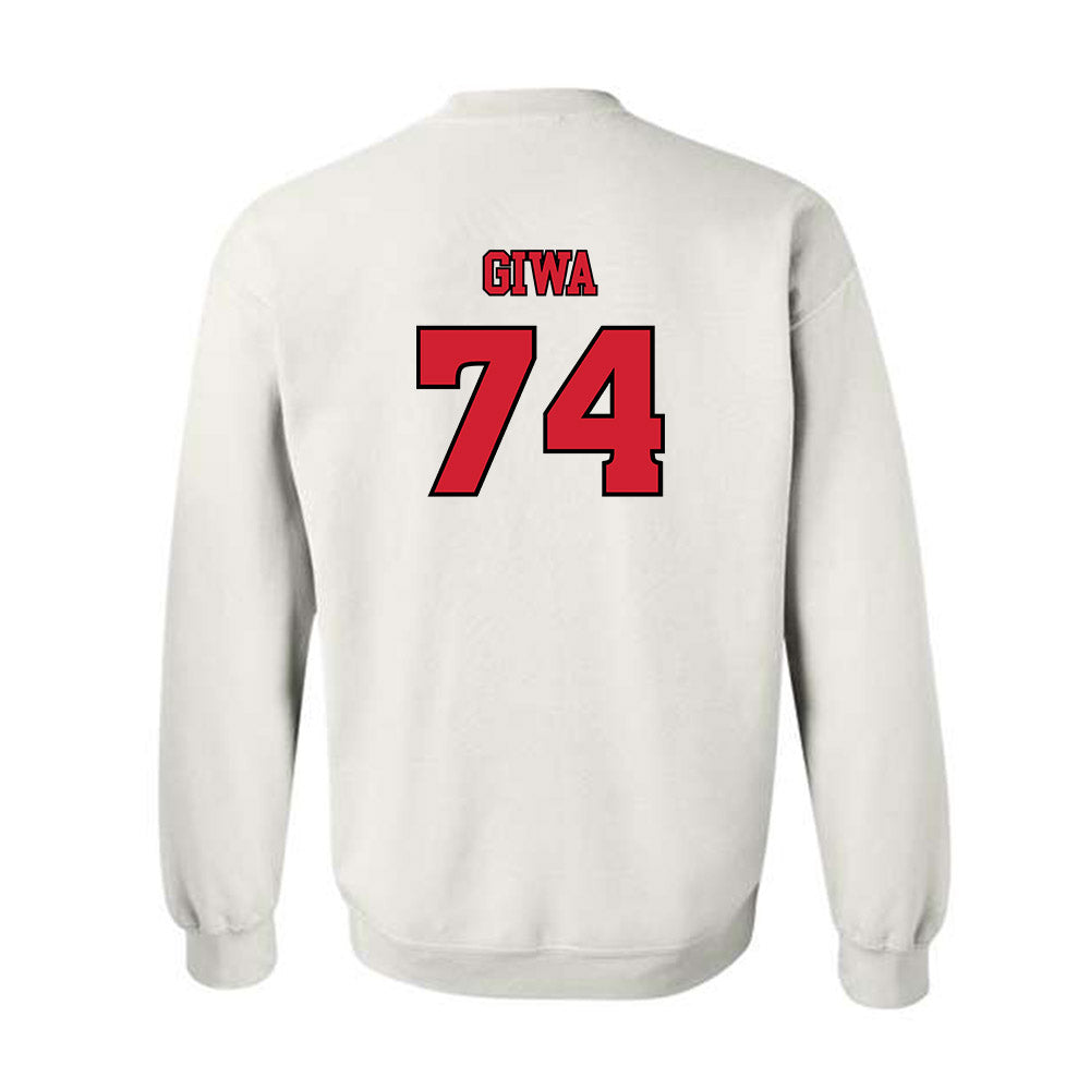 Rutgers - NCAA Football : Moshood Giwa - Sports Shersey Crewneck Sweatshirt-1